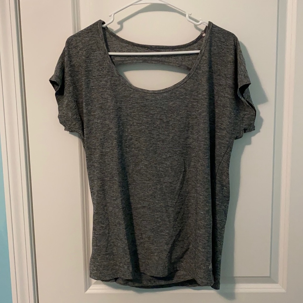 Open Back Workout Shirt